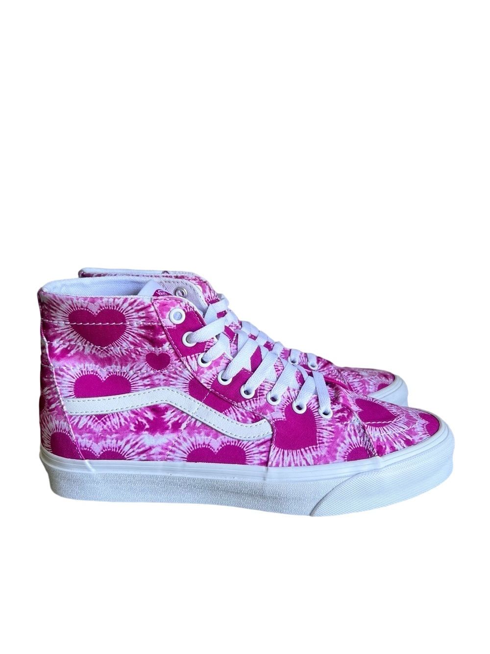 Vans Sk8-Hi Tapered Pink Hearts Unisex Shoe Size 10 Or 12 Sku#241113